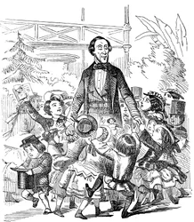 Hans Christian Andersen 1805-1875, autor danés, 1857