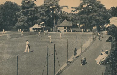 Canchas de tenis duras, Upper Gardens, 1929