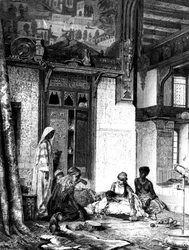 Harén en una Mansión de Califa, 1880