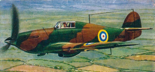 Caza Hawker Hurricane, 1938