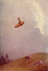 Él cabalgó contra el viento, 1914