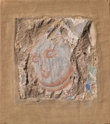 Cabeza de un Buda, ca. siglos VI-VII