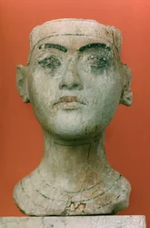 Cabeza de un Rey, Tutankamón, Egipcio