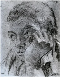 Cabeza de un joven, c1750-1753