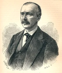 Heinrich Schliemann, 1822-1890, arqueólogo alemán, 1893