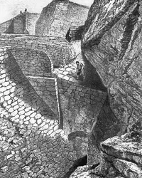 Excavación de Heinrich Schliemann en Troya. De: Dioses, Tumbas y Sabios por C. W. Ceram