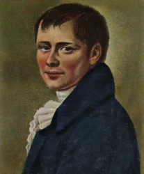 Heinrich von Kleist 1777-1811. - Pintura de Graff, 1934