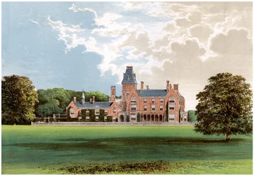 Parque Hemsted, cerca de Staplehurst, Kent, hogar de Viscount Cranbrook, c1880