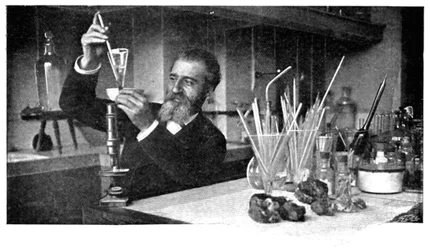 Henri Moissan, químico francés, c1900