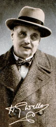 Herbert George HG Wells 1866-1946, escritor inglés, 1935