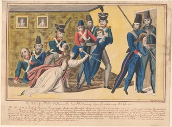 Heroísmo de las madres polacas durante el convoy de sus hijos a Rusia, 1832