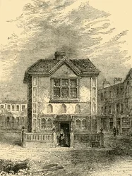Hickss Hall alrededor de 1750, c1872