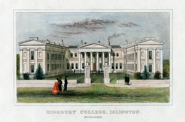 Highbury College, Islington, Londres, mediados del siglo XIX