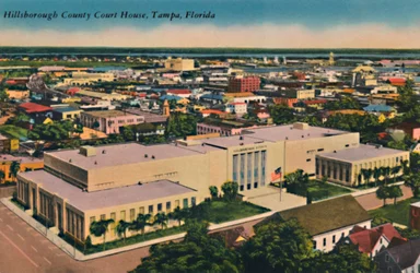 Palacio de Justicia del Condado de Hillsborough, Tampa, Florida, c. 1940s