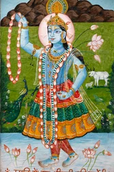 Diosa hindú Radha. Mathura, India