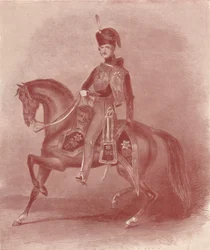 Su Alteza Real el Príncipe Alberto, Coronel de los 11º Húsares, siglo XIX, 1909