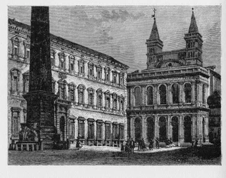 Historia de la Antigua Roma. La Archibasílica de San Juan de Letrán es la iglesia catedral de la Diócesis de Roma y la sede eclesiástica oficial del Obispo de Roma, que es el Papa.