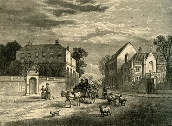 Holcrofts y el Priorato, Fulham, c. 1878