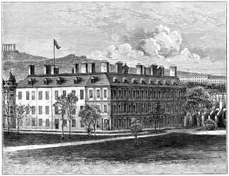Palacio de Holyrood desde el sureste, Edimburgo, 1900