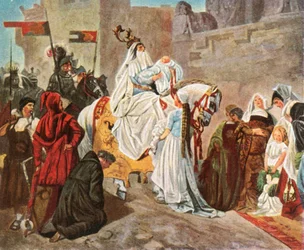 Regreso de Eberhard de Wurtemberg después de la batalla de Döffingen, 1388, 1936