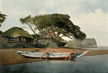 Honmoku, aldea de pescadores cerca de Yokohama, 1900