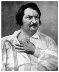 Honoré de Balzac, novelista francés, siglo XIX, 1956