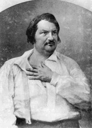 Honoré de Balzac, novelista francés, c1845-1890