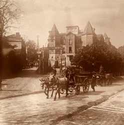 Ambulancia tirada por caballos, Bélgica, c1914-c1918