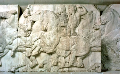 Jinetes del friso del Partenón, 438-432 a.C.