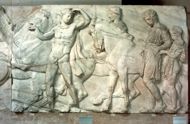 Jinetes del friso del Partenón, 438-432 a.C.