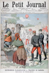Globos aerostáticos cruzando el desierto del Sahara, 1903