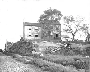 Casa de Edgar Allen Poe, Ravenswood, Long Island, Estado de Nueva York, EE. UU., c1900