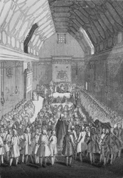 Casa de los Lores en la época de Jorge II, 1845