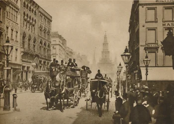 Cómo ha cambiado Londres desde que se usaban sombreros de copa por pasajeros exteriores, c1900, c1935