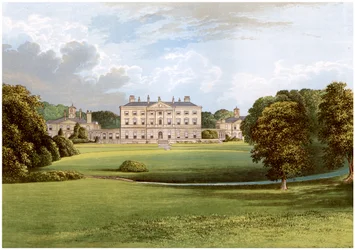 Howick Hall, Northumberland, hogar de Earl Grey, c. 1880