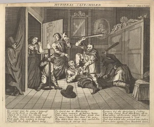 Hudibras Catequizado Placa 9: Ilustraciones de Hudibras de Samuel Butler