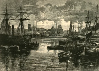 Hull, desde los muelles, 1898