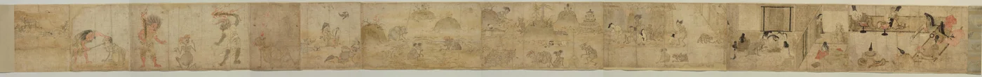 Pergamino de fantasmas hambrientos, siglo XII