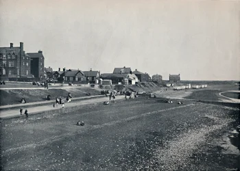 Hunstanton - El Frente y la Playa, 1895