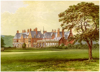 Hutton Hall, Yorkshire, hogar de la familia Pease, c. 1880