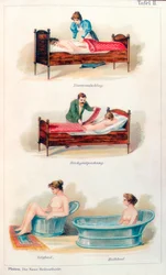 Tratamientos de hidroterapia, c1902