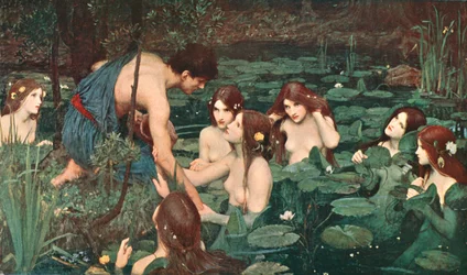 Hilas y las ninfas, 1896, c. 1902
