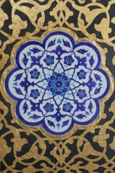 Cerámica de Iznik en el palacio de Topkapi, Estambul, Turquía