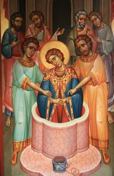 Icono en la iglesia ortodoxa de San Dimitrios Tesalónica Grecia