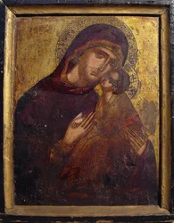 Icono con la Virgen y el Niño