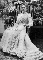 Ida Saxton McKinley, esposa del presidente estadounidense William McKinley