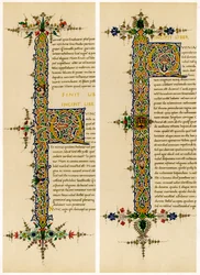 Letras iniciales iluminadas, finales del siglo XV