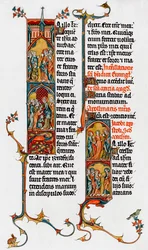 Letras iluminadas, finales del siglo XIII