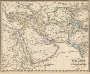 Ilustración del libro Atlas over alle Jordens Dele de autor desconocido y publicado por Chr. Steen & Søn (Kjøbenhavn, 1857)