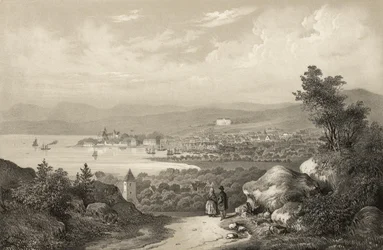 Ilustración tomada del libro Noruega presentada en dibujos por Asbjørnsen, P.Chr. y publicada por Chr. Tønsberg (no, 1848)